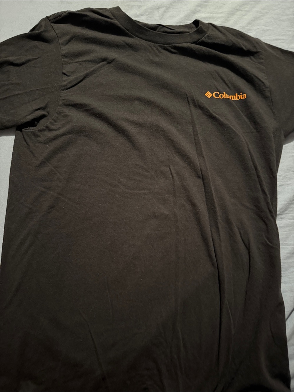 Columbia Black Short-Sleeve Tee with Orange Logo